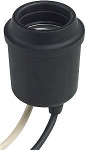 Leviton 97092 Phenolic Shell Lampholder Pull Cord Nylon, Black (O-7 - Foto 13