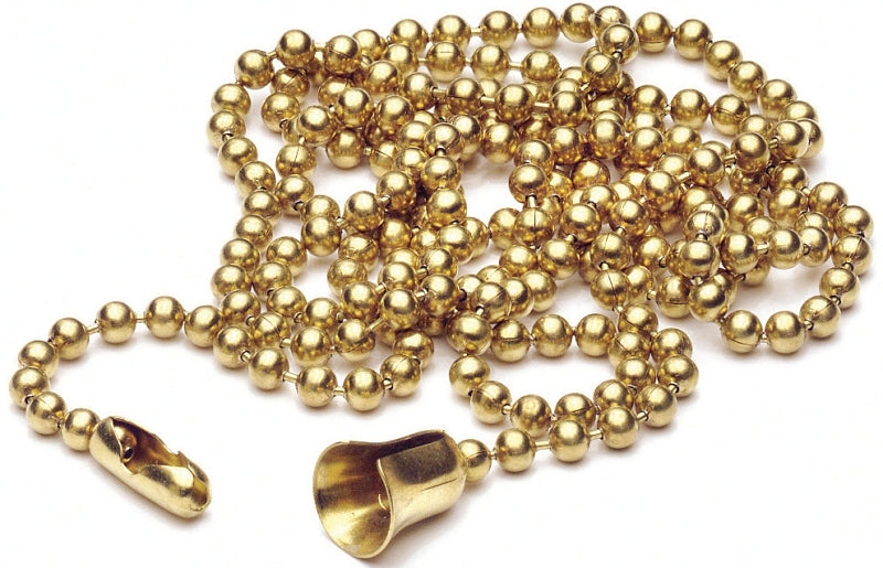 Leviton 001-00006-00B Beaded Extension Chain, #6 Chain, 3 ft L Chain ...