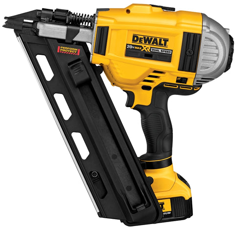 DEWALT DCN692M1 Nailer Kit, Battery Included, 20 V, 4 Ah, 55 Magazine, 30 deg Collation, Strip Collation, Nail Fastener