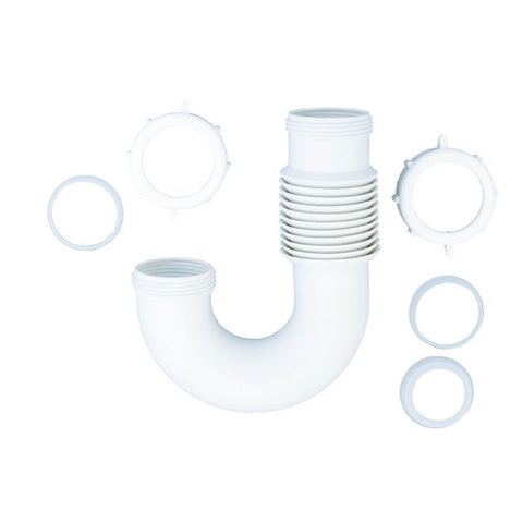 Ace 1-1/2 in. D X 6 in. L PVC Sink Trap J-Bend