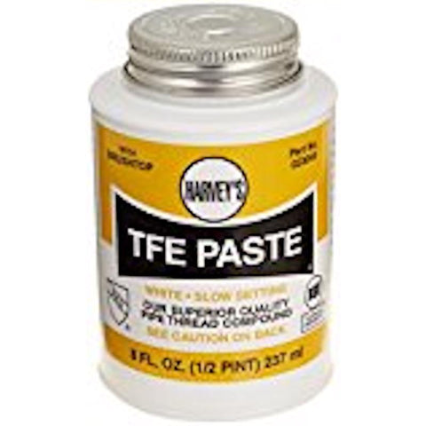 Harvey 23045 Pipe Thread Compound, 8 fl-oz Jar, Liquid, Paste, White