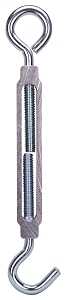 ProSource LR340 Turnbuckle, 1/2 in Thread, Hook, Eye, 17 in L Take-Up, Aluminum, Pack of 5
