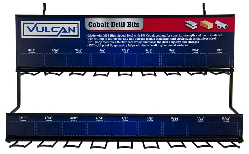 Vulcan 994890 Drill Bit Rack, Cobalt – Shell Lumber and Hardware