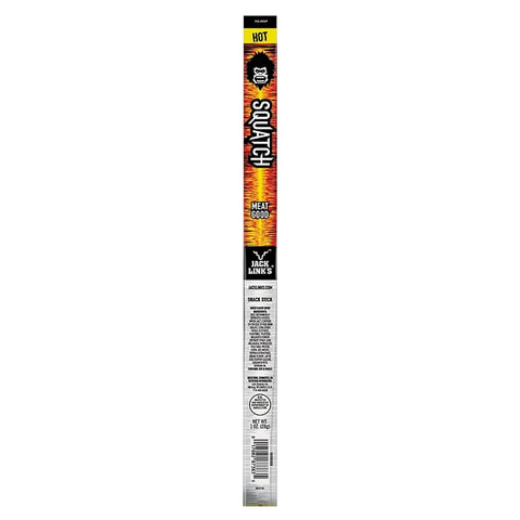 Jack Link's 10000012162 Squatch Snack, Stick, Hot, 1 oz, Pack of 20