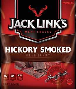 Jack Link's 10000007609 Snack, Jerky, Hickory Smoked, 2.85 oz, Pack of 8