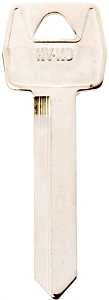 Hy-Ko 11010H54 Key Blank, Brass, Nickel, For: Ford Vehicle Locks, Pack of 10