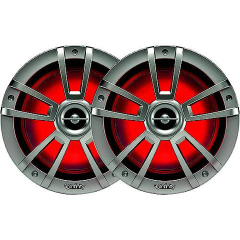 Infinity 622MLT Coaxial Marine Speakers, 6-1/2″ Titanium, 1 pr.