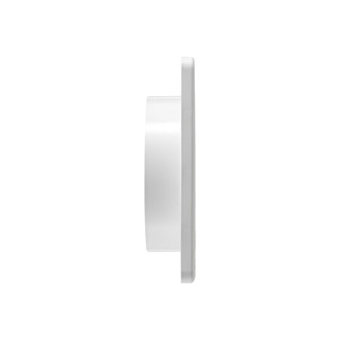 Lambro 361W Exhaust Wall Louvered Vent, 6 in W, Plastic, White