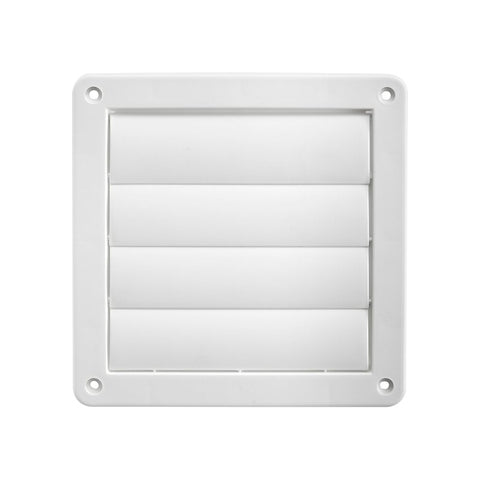 Lambro 361W Louvered Vent, 6 in W, Plastic