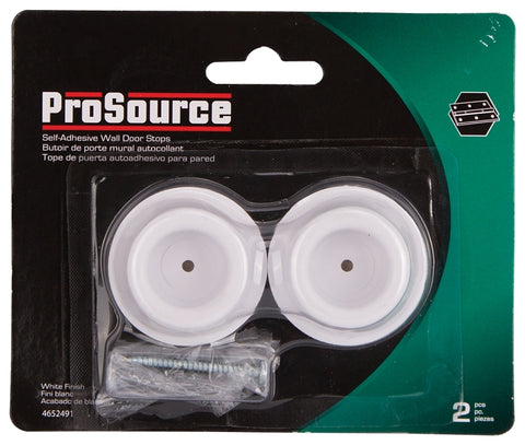 ProSource 20276PHB-PS Door Stop, 1-3/4 in Dia Base, 1-25/32 in Dia Base x 15/16 in H Projection, Rubber