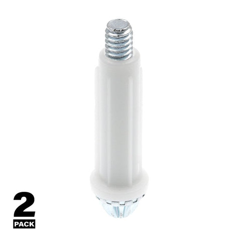 Prime-Line N 6673 Door Pivot, 3/8 in Dia Base, 1-3/8 in H Base, Nylon/Steel, 2/PK
