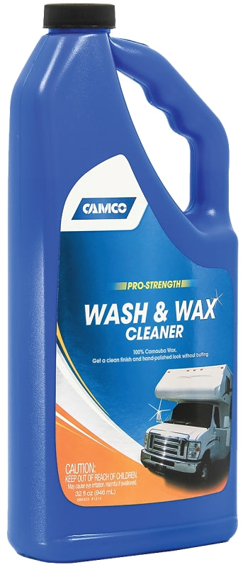 Camco USA 40493 Wash and Wax Cleaner, 32 oz Bottle, Liquid, Fresh Fragrance