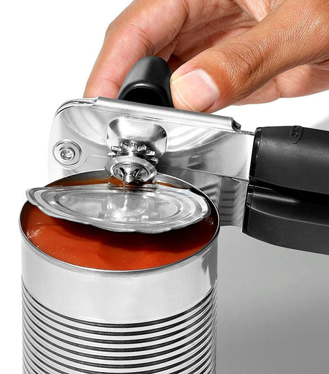 Good Grips 28081V3 Can Opener, 7 in L x 2 in W x 3 in H Dimensions, Comfort-Grip Handle, Stainless Steel, Black