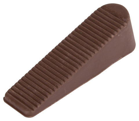 ProSource FE-50924-PS Door Stop, 1 in W x 4 in L x-1/4 in H Projection, Rubber, Brown