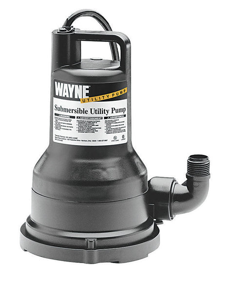 Wayne Thermoplastic Submersible Pump 1/5 hp 780 gph 115 volts