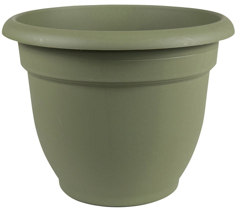 Bloem 20-56416 Planter, 16 in Dia, 13-3/4 in H, 17-3/4 in W, Round, Plastic, Living Green