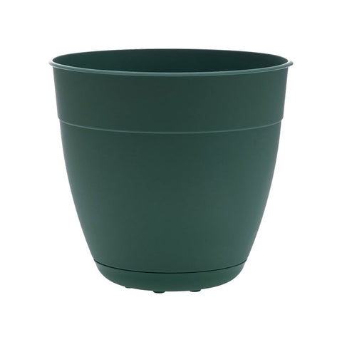 Bloem Dayton Series DAY0655 Planter, 6 in Dia, 5-3/4 in H, 6 in W, 6 in D, Round, Plastic, Turtle Green, Matte
