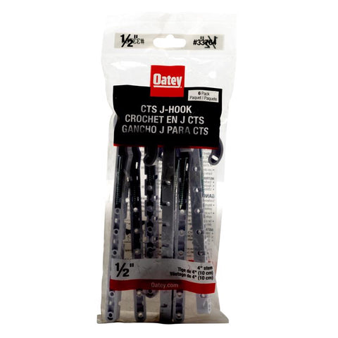 Oatey 1/2 in. to 4 in. in. 4 ft. White ABS CTS J-Hook