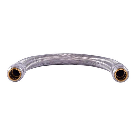SharkBite 1/2 in. PTC X 1/2 in. D PTC 18 in. Stainless Steel Supply Line
