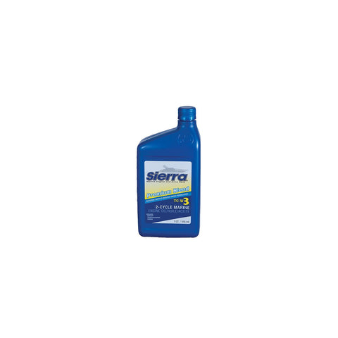 Sierra 1895002 Blue Premium TC-W3 2 Cycle Engine Oil, Qt., Pack of 12