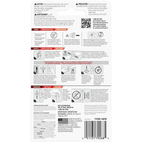 Command 17200C Refill Strip, White, Includes: (8) Small, (4) Medium Strips