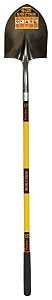 Structron S700 SpringFlex 49730 Shovel, 9-1/2 in W Blade, 14 ga Gauge, Steel Blade, Fiberglass Handle, Long Handle