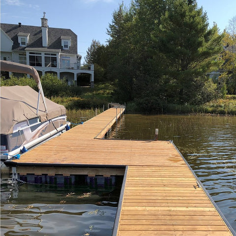 Multinautic 14132 Dock Float, 24 in L, 60 in W, 12 in H, Polyethylene, Black