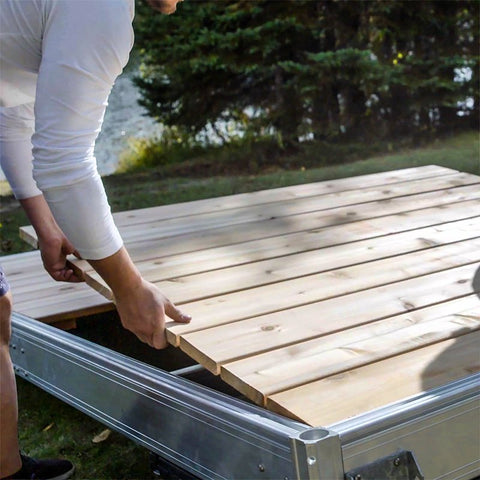 Multinautic 21519 Dock Kit, Aluminum, For: Stationary and Floating Dock