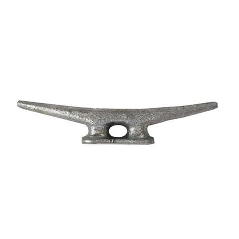 Multinautic 15008 Dock Cleat, 6 in, Galvanized Steel, Silver