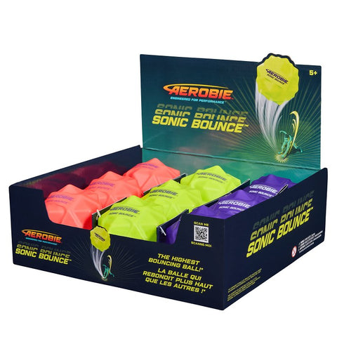 SwimWays 6065837 Aerobie Sonic Bounce Ball, 2.6 in Dia, Assorted, Pack of 9