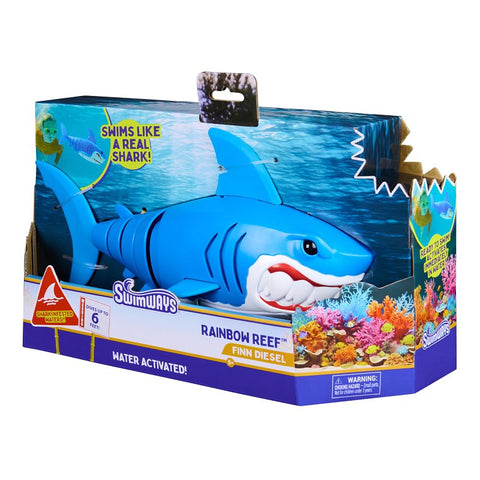 SwimWays 6074583 Rainbow Reef Shark Pool Toy