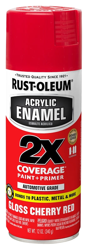 Rust-Oleum 271920 Automotive Spray Paint, Oil Base, Gloss, Red, 12 oz ...