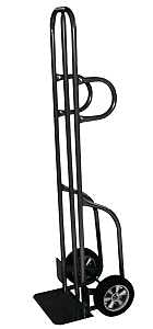 Milwaukee Hand Truck 47186S Hand Truck, 14 in W Toe Plate, 8 in D Toe Plate, 600 lb, Solid Rubber Caster