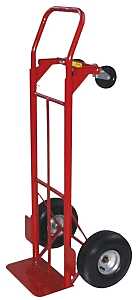 Milwaukee Hand Truck 30080S Hand Truck, 10 x 4 in, 800 lb, 14 in W Toe Plate, 7-1/2 in D Toe Plate