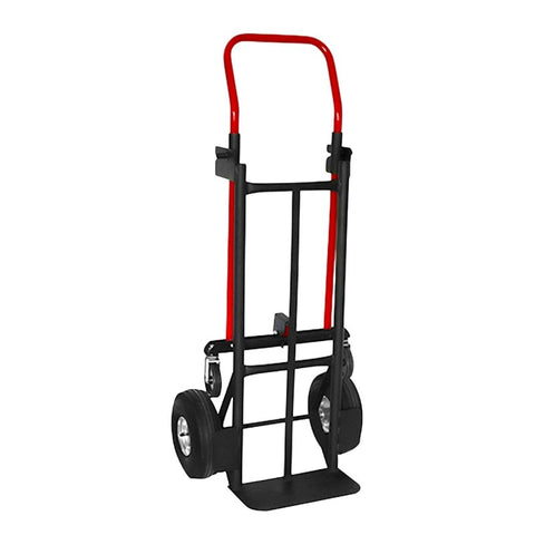 Milwaukee Hand Truck CHT2N1 Convertible Hand Truck, 800 lb, 8 in L Platform, 2-Wheel, Pneumatic Wheel, Steel