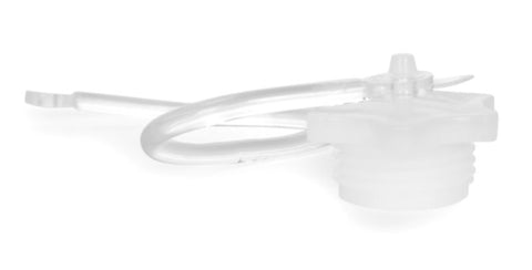 Camco USA 22103 Hose Plug and Cap with Lanyard, Male, White