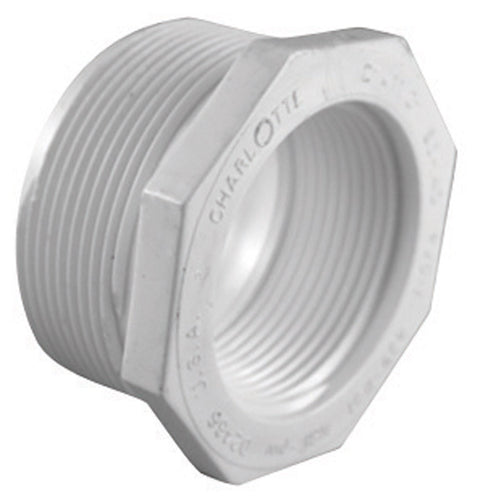 Charlotte Pipe Schedule 40 MPT To FPT 3/4 in. Dia. x 1-1/2 in. Dia. PVC Reducing Bushing