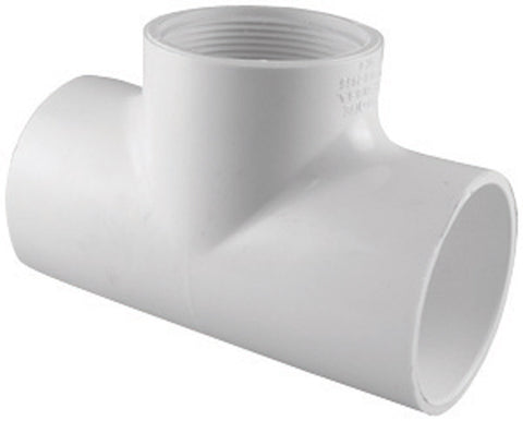 Charlotte Pipe Schedule 40 Slip To Slip To FPT 1 in. Dia. x 1 in. Dia. x 1 in. Dia. PVC Tee
