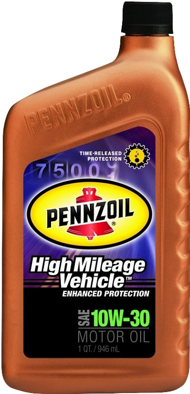 Pennzoil Platinum 550022812 Motor Oil, 10W-30, 1 qt Bottle, 6/PK, Pack of 6