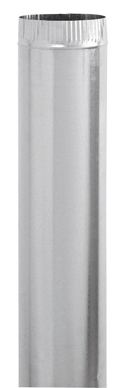 Imperial Manufacturing 3 in. Dia. x 24 in. L Galvanized Steel Furnace Pipe Metallic