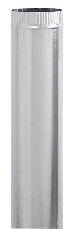 Imperial Manufacturing 4 in. Dia. x 24 in. L Galvanized Steel Furnace Pipe Metallic