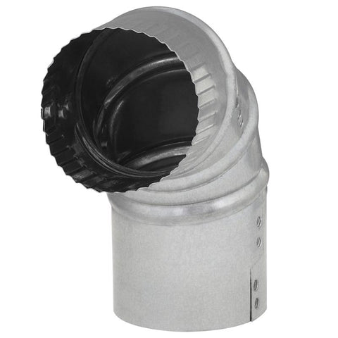 Imperial 3 in. D X 3 in. D Adjustable 90 deg Galvanized Steel Furnace Pipe Elbow, Pack of 8