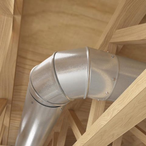Imperial 3 in. D X 3 in. D Adjustable 90 deg Galvanized Steel Furnace Pipe Elbow, Pack of 8