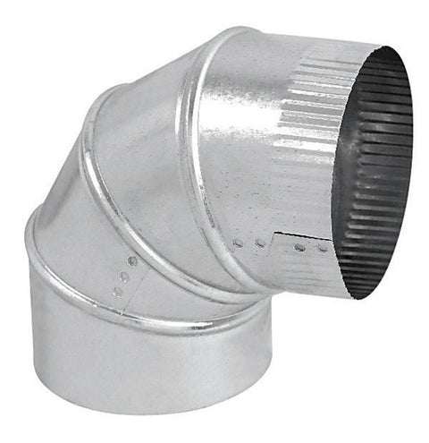 Imperial Manufacturing 4 in. Dia. x 4 in. Dia. 90 Galvanized Steel Stove Pipe Elbow
