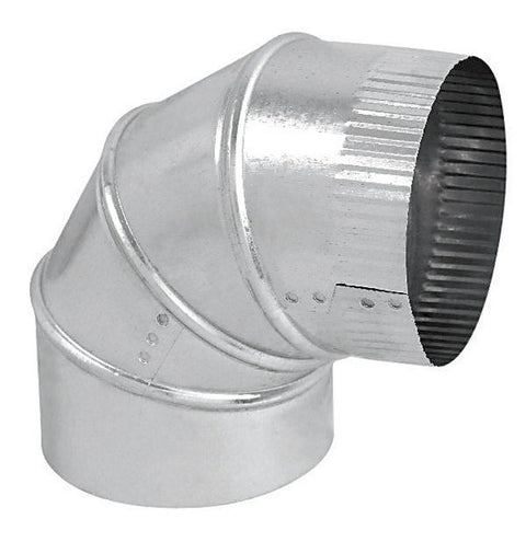 Imperial Manufacturing 6 in. Dia. x 6 in. Dia. 90 Galvanized Steel Stove Pipe Elbow