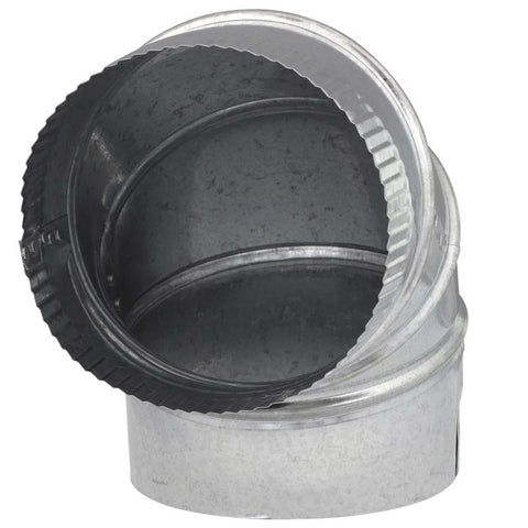 Imperial 6 in. D X 6 in. D Adjustable 90 deg Galvanized Steel Furnace Pipe Elbow, Pack of 8