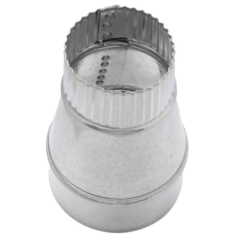 Imperial 4 in. D X 3 in. D Galvanized Steel Furnace Pipe Reducer