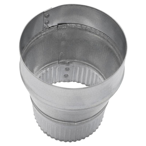 Imperial 5 in. D X 4 in. D Galvanized Steel Furnace Pipe Reducer