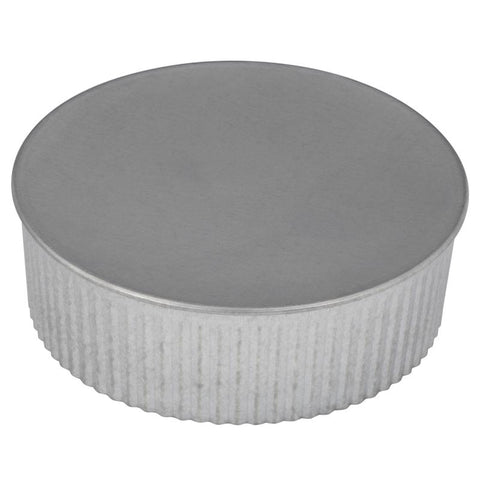 Imperial 5 in. D Galvanized Steel Crimped Pipe End Cap