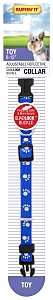 Ruffin'It 39201 Reflective Dog Collar, 8 to 12 in L, 3/8 in W, Nylon, Assorted, Pack of 3